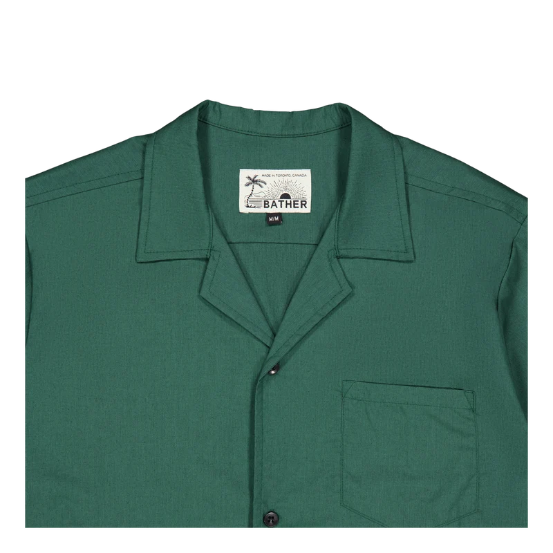Solid Traveler Camp Shirt Pine