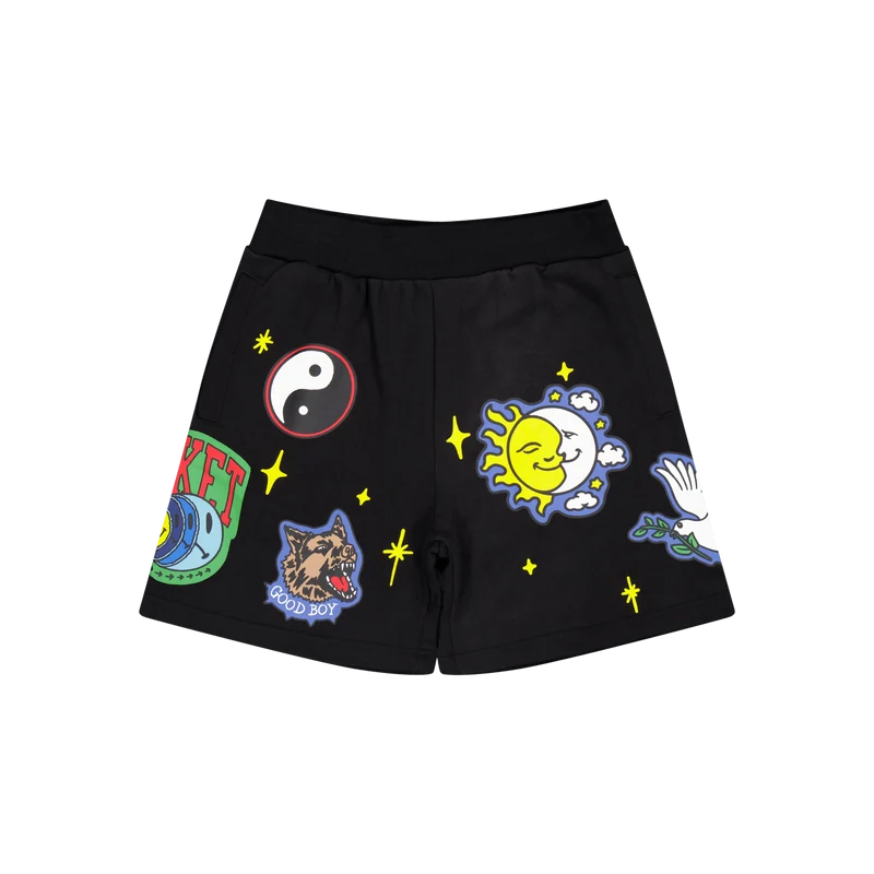 Smiley Start Within Stars Swea Black