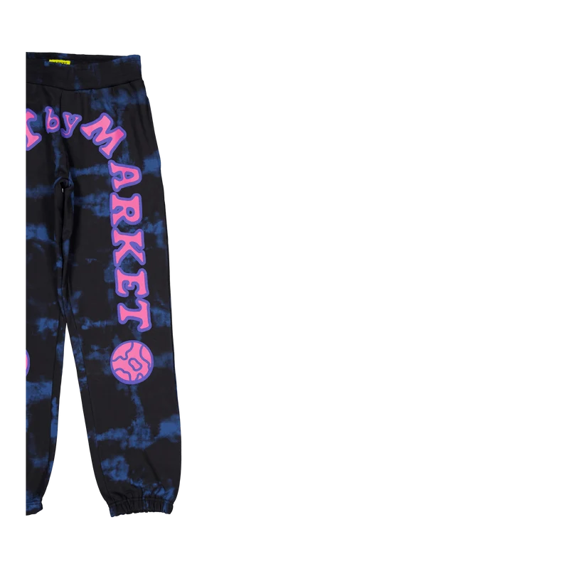 Cali Arc Peace Tie-dye Sweatpa Navy Smoke Tie-dye