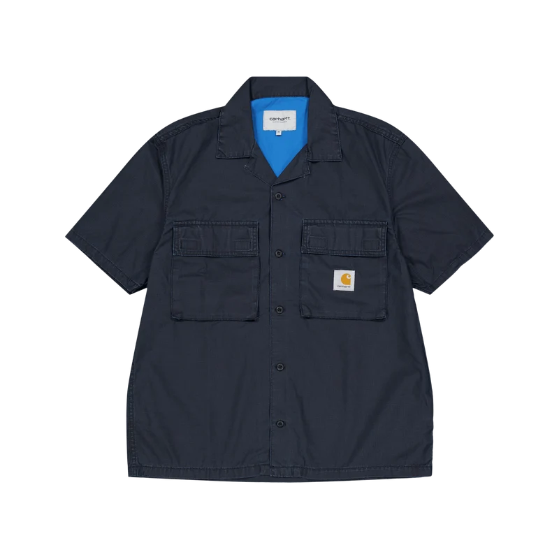 S/s Wynton Shirt Black / Amalfi
