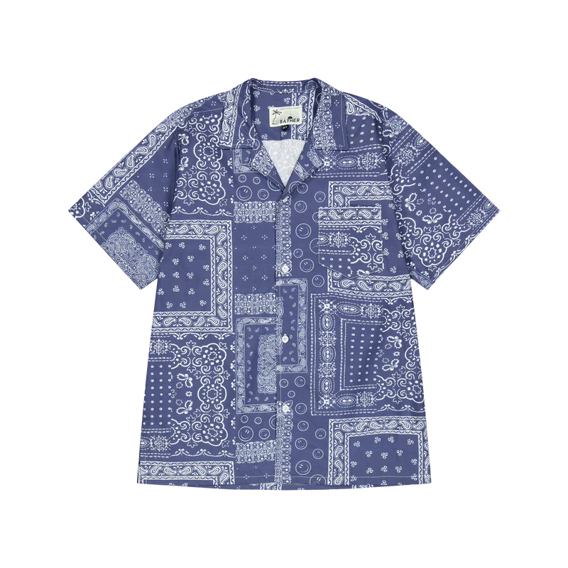 Camp Shirt Navy Bandana