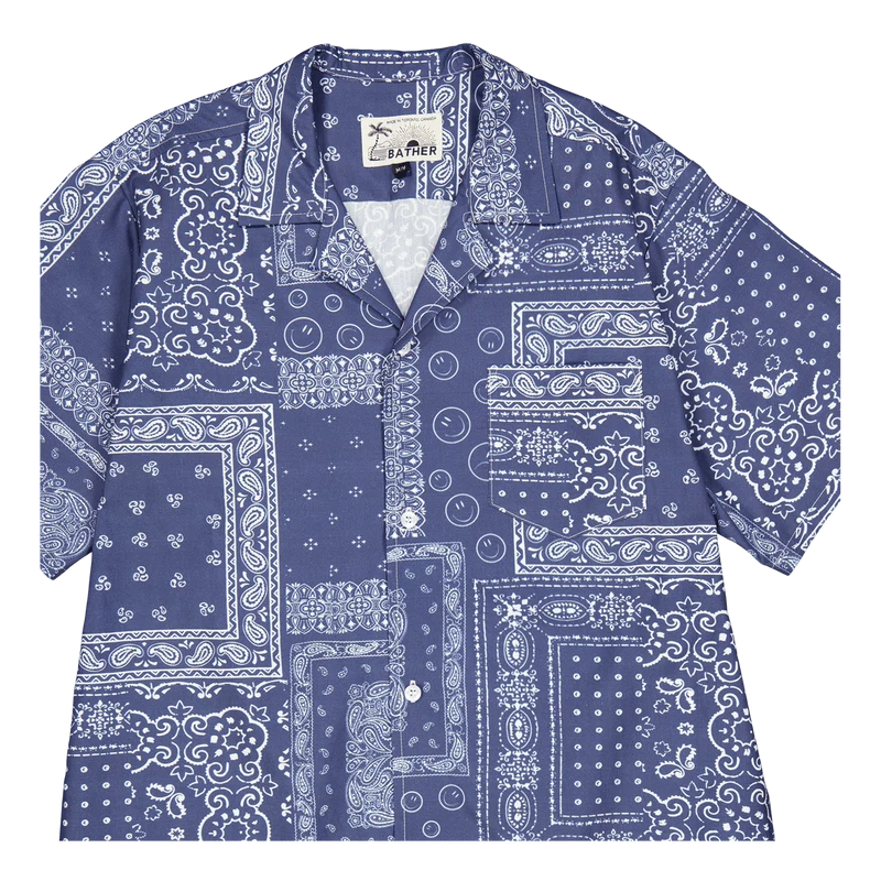 Camp Shirt Navy Bandana