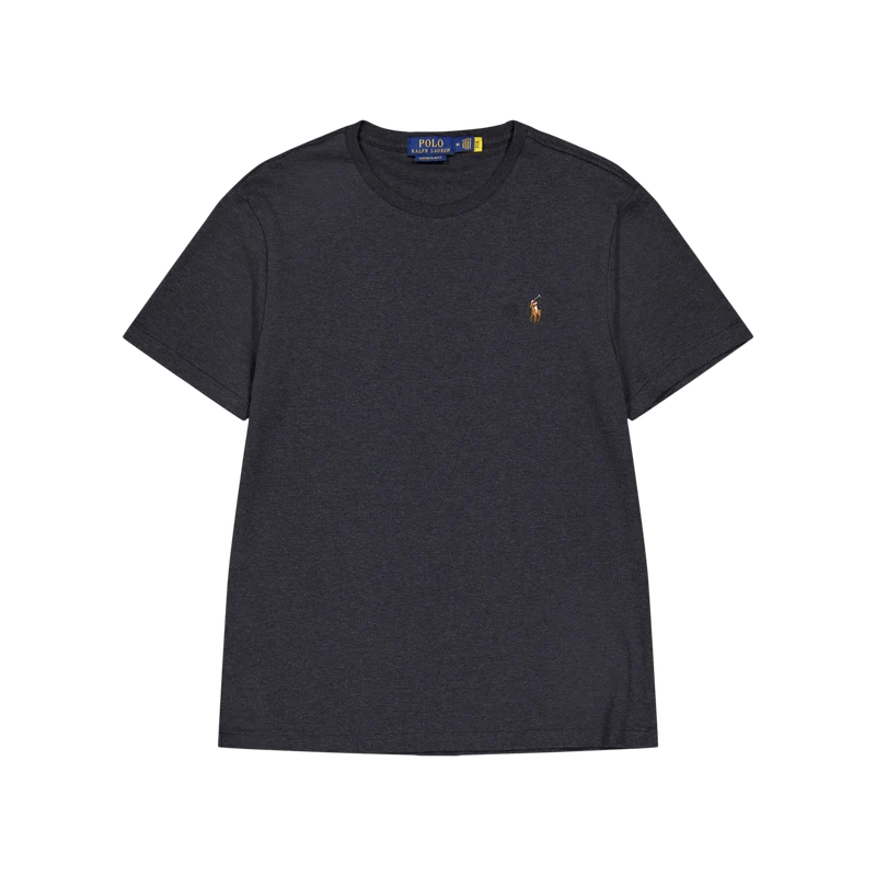 Custom Slim Fit Soft Cotton T-Shirt Black Marl Heather