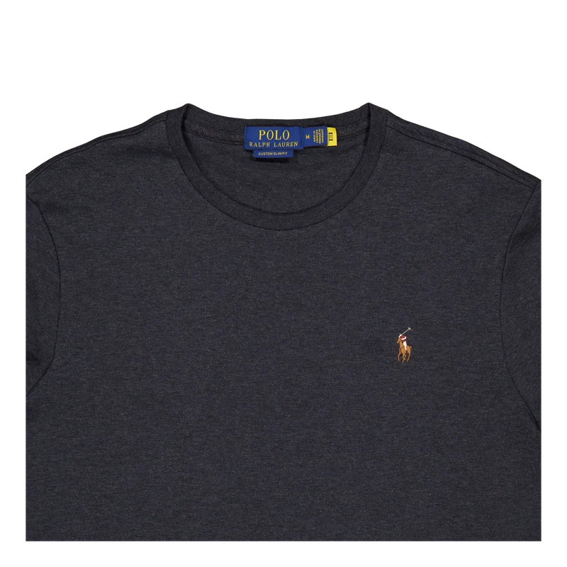 Custom Slim Fit Soft Cotton T-Shirt Black Marl Heather