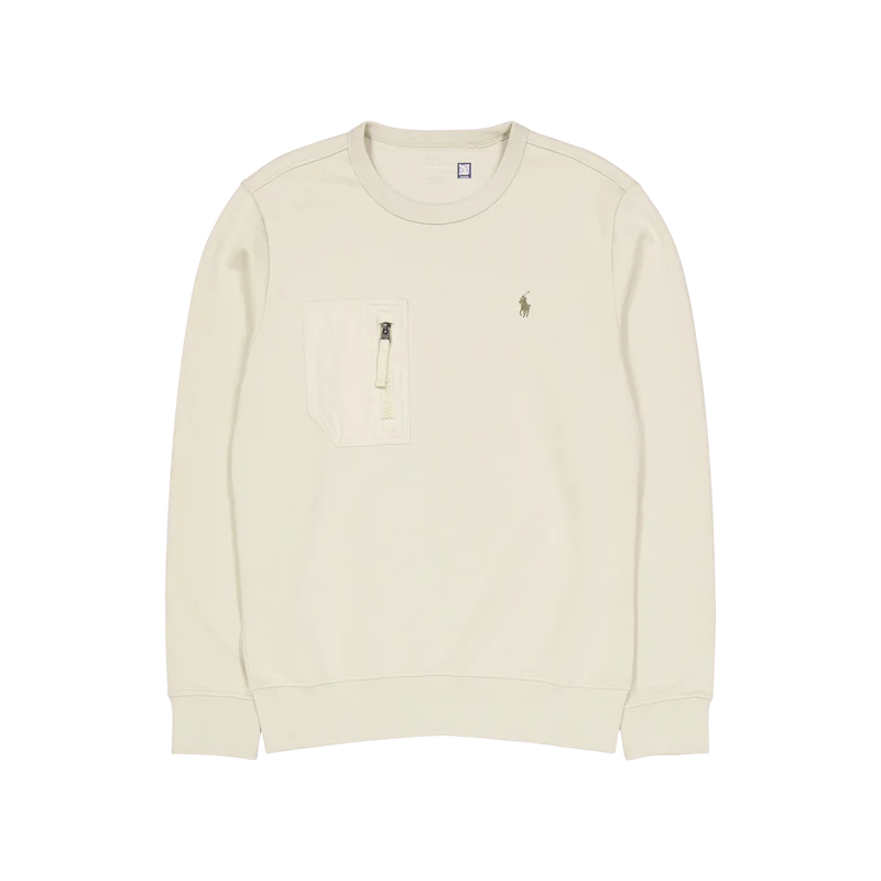 Double-Knit Pocket Sweatshirt Classic Stone