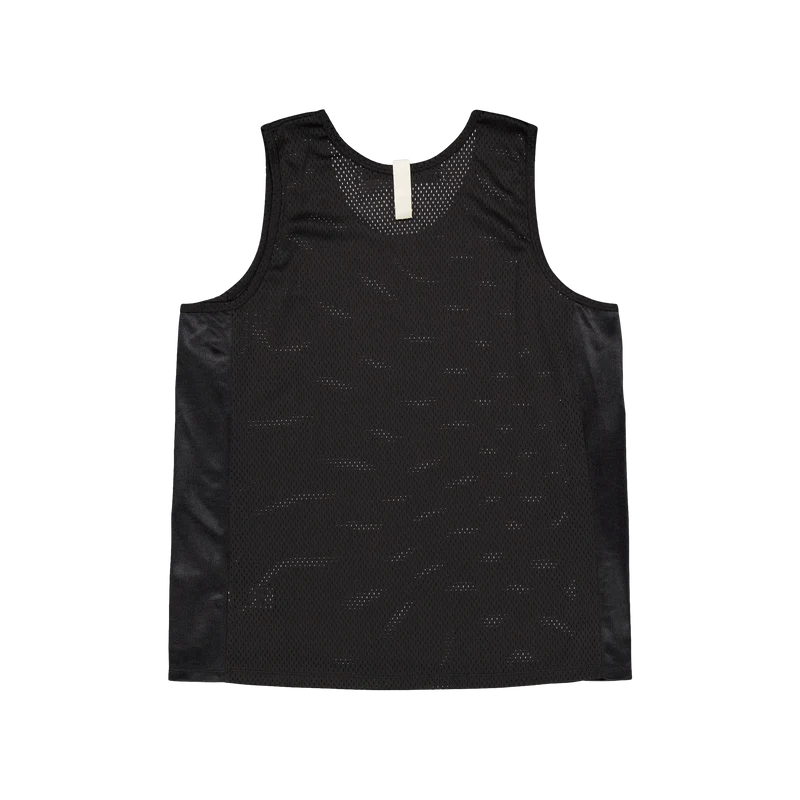 Abc. 123. Mesh Satin Tank Top Black