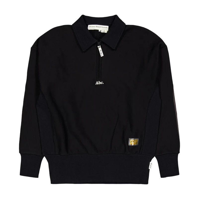 Abc. 123. Quarter Zip Sweatshi Black