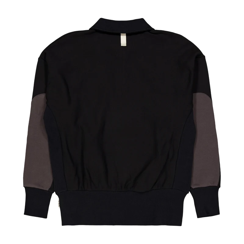 Abc. 123. Quarter Zip Sweatshi Black