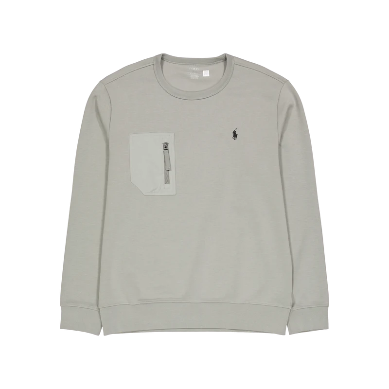 Double-Knit Pocket Sweatshirt Performance Grey