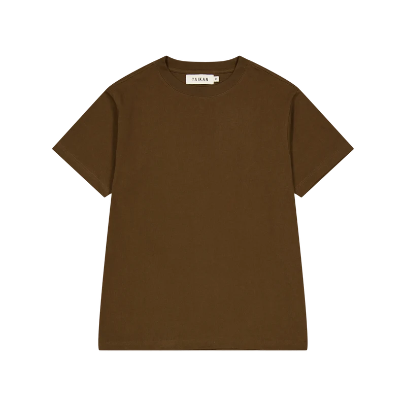 Heavyweight S/s T-brown Brown