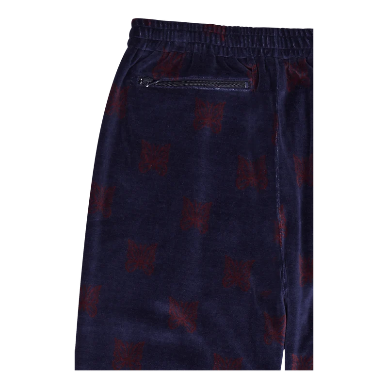 Zipped Track Pant - C/pe Papil Navy/bordeaux