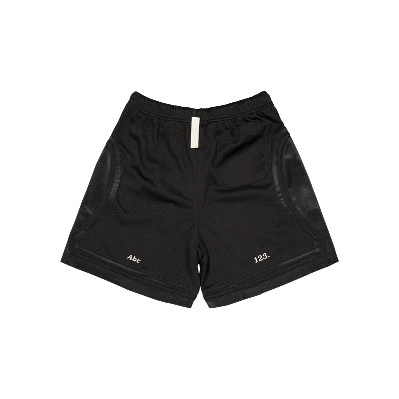 Abc. 123. Mesh Satin Basketbal Black