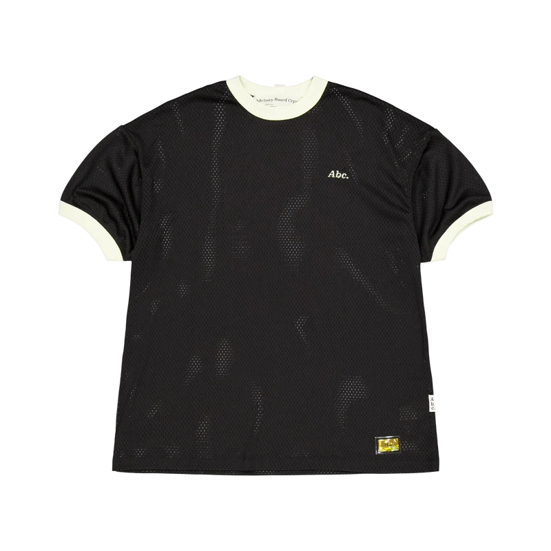 Abc. 123 Mesh Ringer T-shirt Black