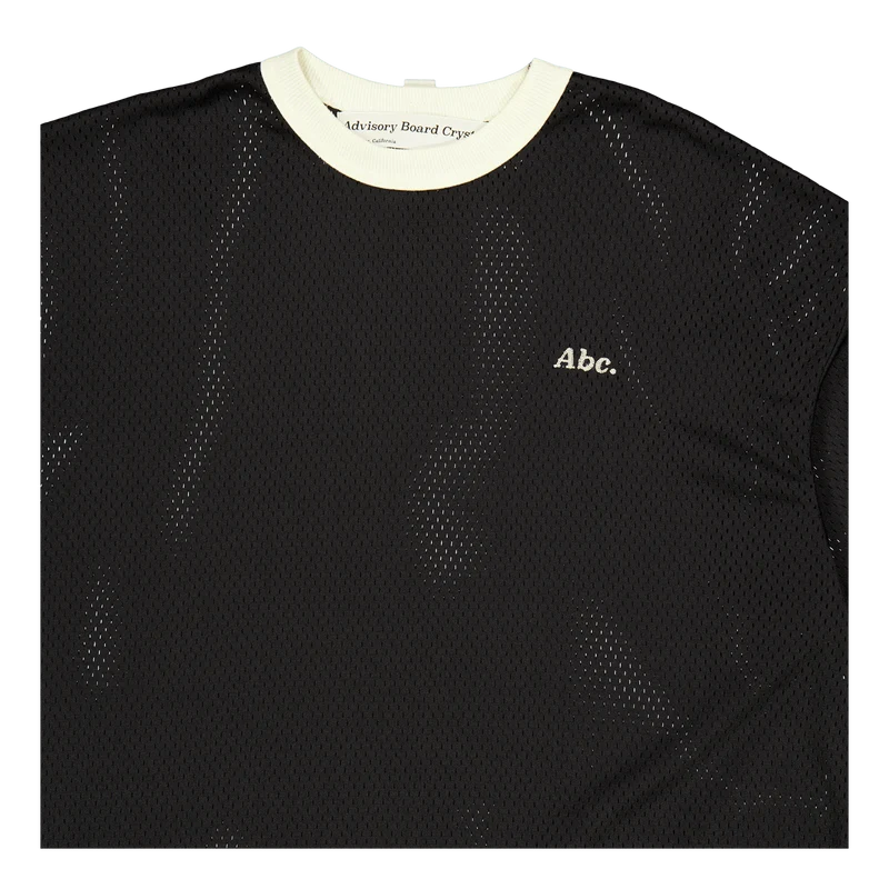 Abc. 123 Mesh Ringer T-shirt Black
