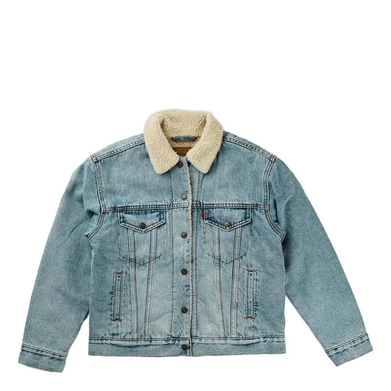 Exbf Sherpa Trucker Strangerwa Light Indigo - Worn In