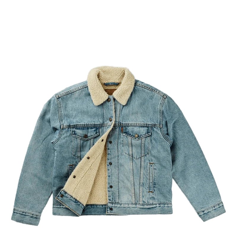 Exbf Sherpa Trucker Strangerwa Light Indigo - Worn In