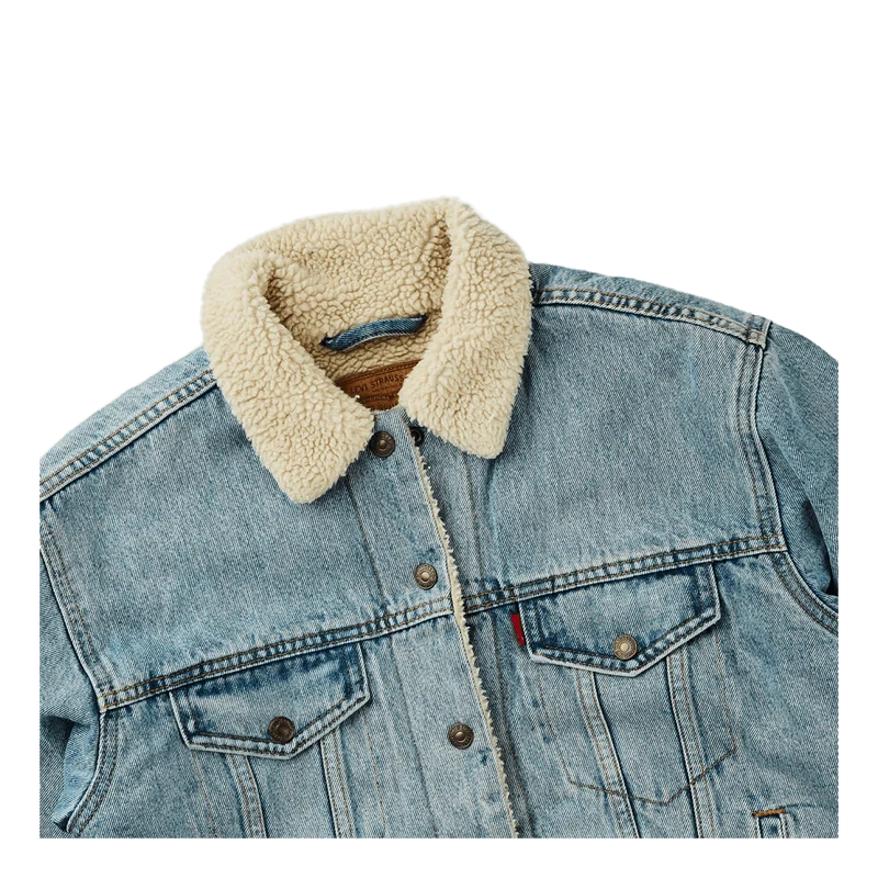 Exbf Sherpa Trucker Strangerwa Light Indigo - Worn In