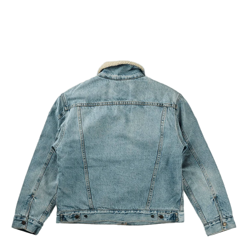 Exbf Sherpa Trucker Strangerwa Light Indigo - Worn In