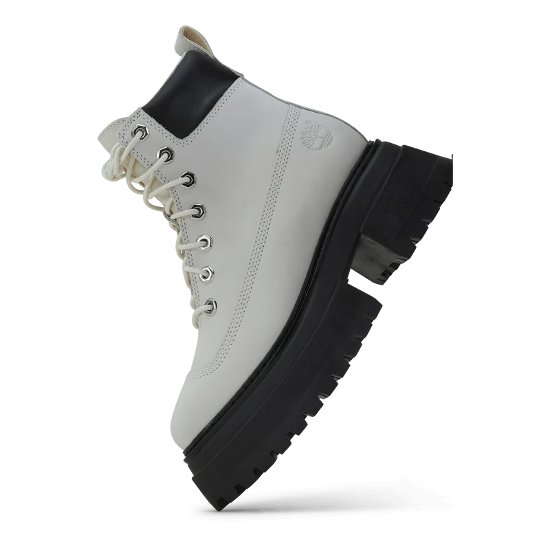 Timberland Sky 6 In Lace Up Bright White