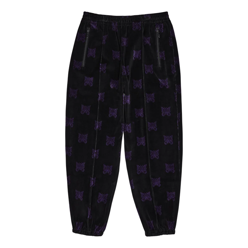 Zipped Track Pant - C/pe Papil Black/purple