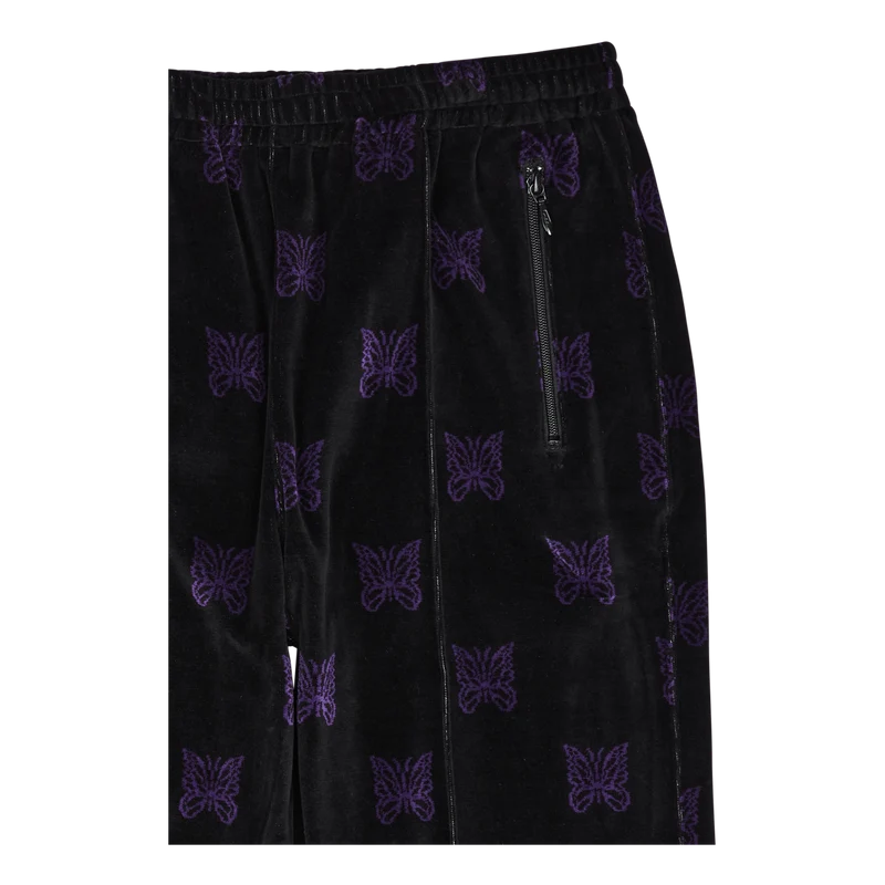 Zipped Track Pant - C/pe Papil Black/purple
