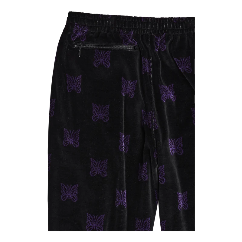 Zipped Track Pant - C/pe Papil Black/purple