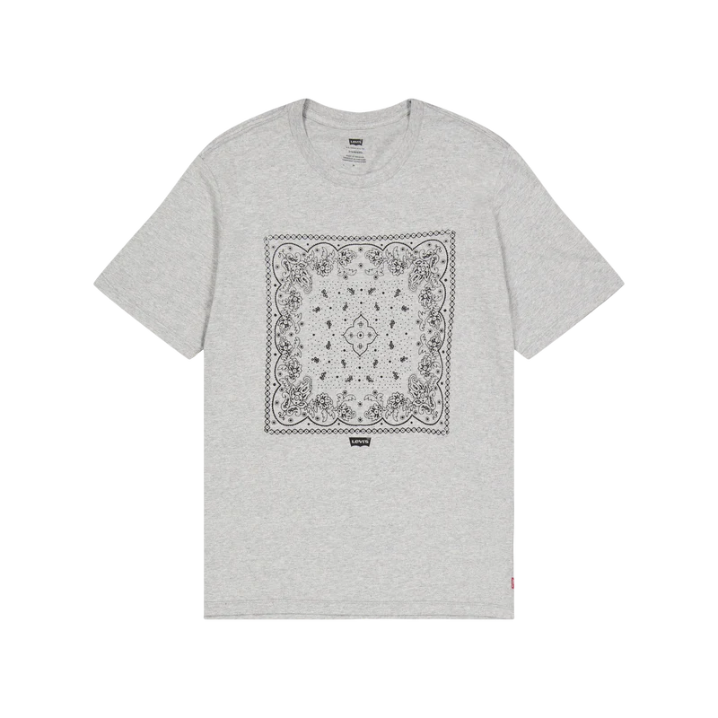 Graphic Crewneck Tee Greys Bandana Bw Mhg