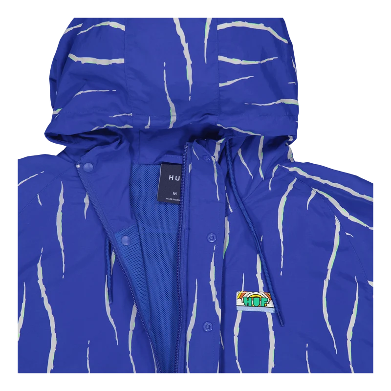 New Day Striped Anorak Blue