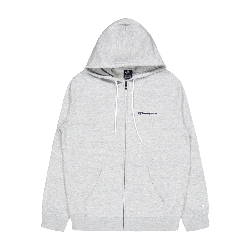 Hooded Full Zip Sweatshirt New Oxford Grey Melange