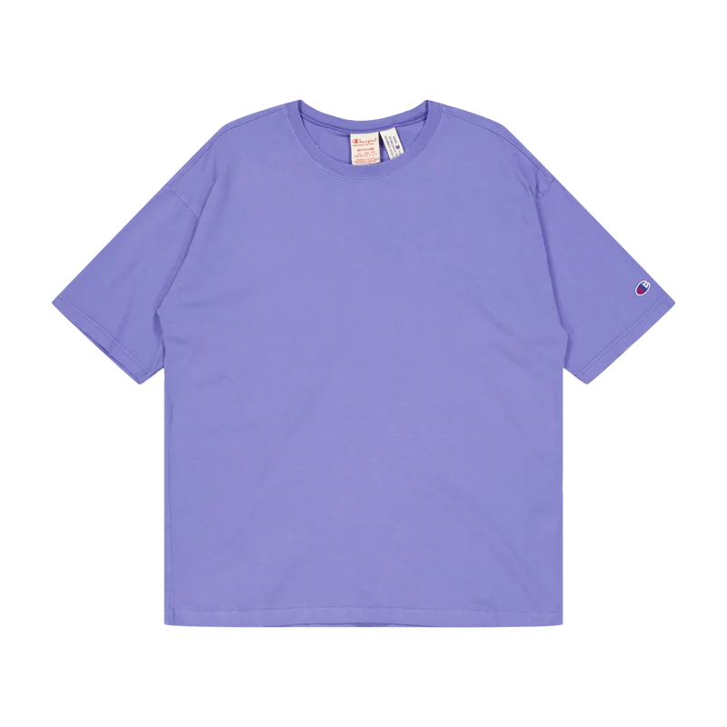 Crewneck T-shirt Bleached Denim
