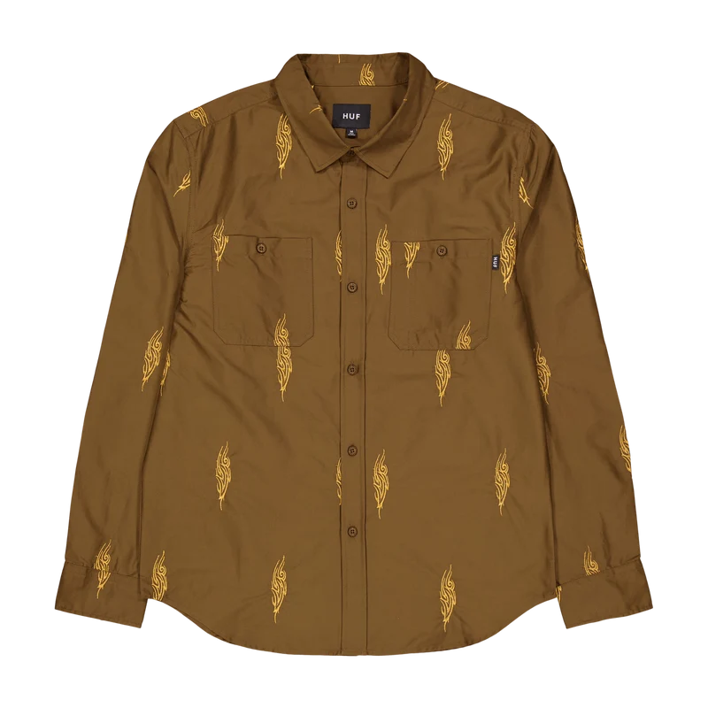 Larkin Embroidered Work Shirt Bison