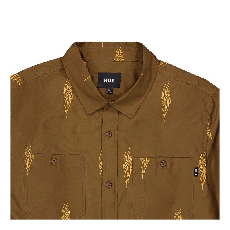 Larkin Embroidered Work Shirt Bison