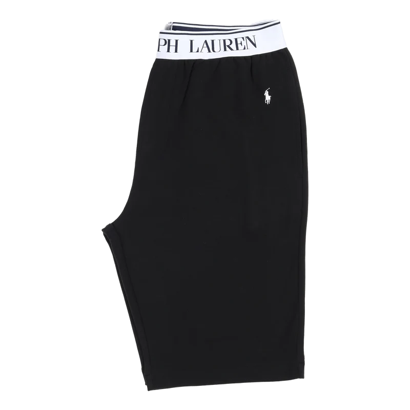 Slim Short-sleep-bottom Polo Black White Wb