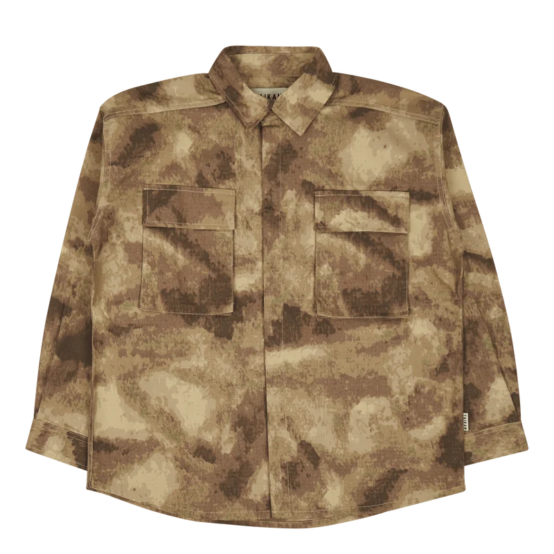 Shirt Jacket-abstract Camo Abstract Camo