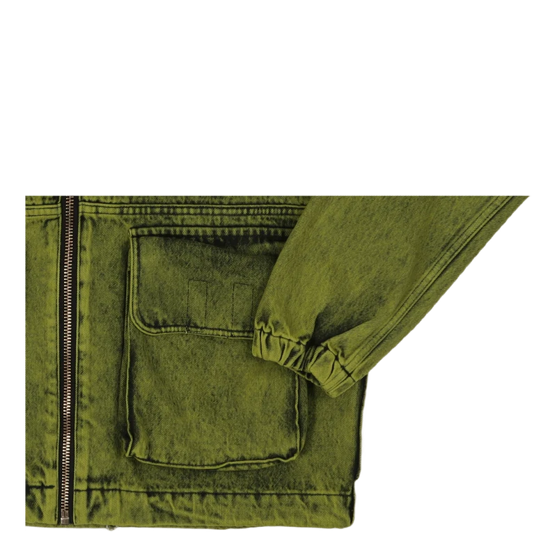 Denim Cargo Jacket Lime