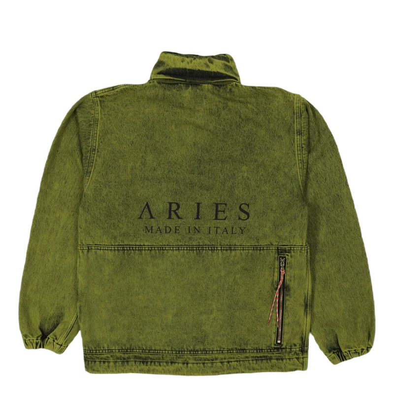 Denim Cargo Jacket Lime