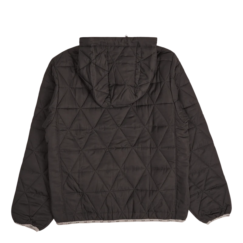 Polygon Quilted Jacket Black
