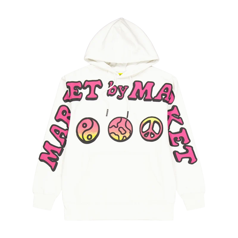 Cali Lock Peace Hoodie Cream