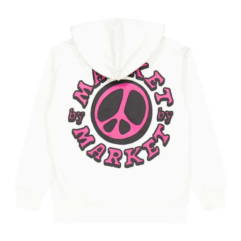 Cali Lock Peace Hoodie Cream
