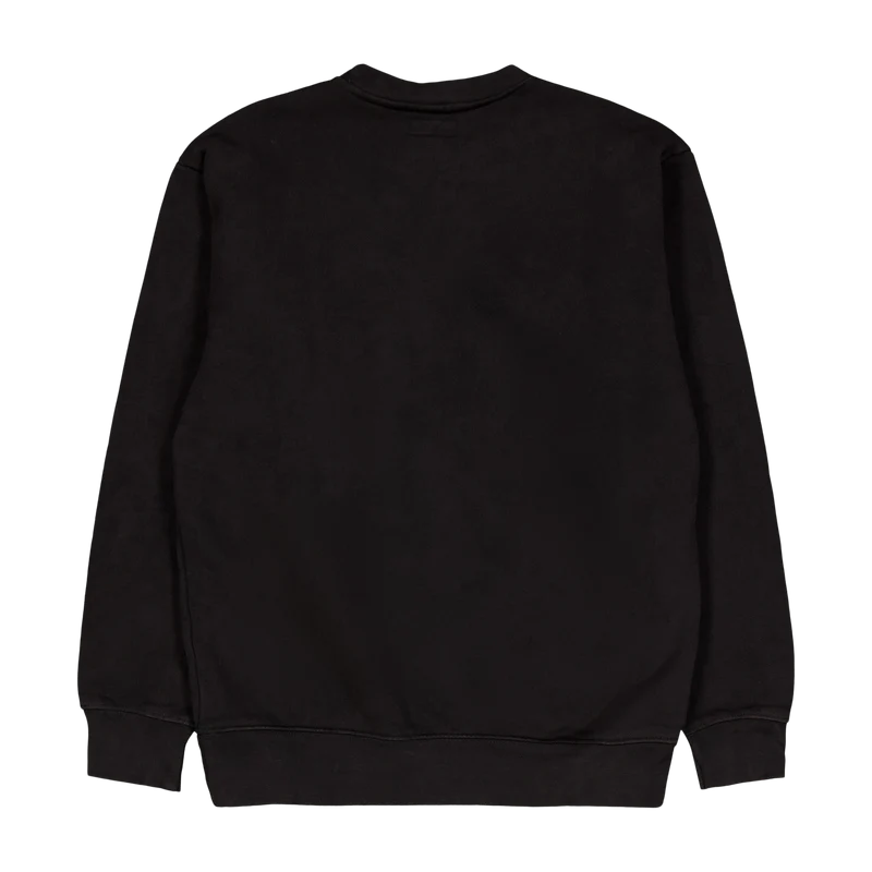 Smiley Oversized Crew Neck Swe Black