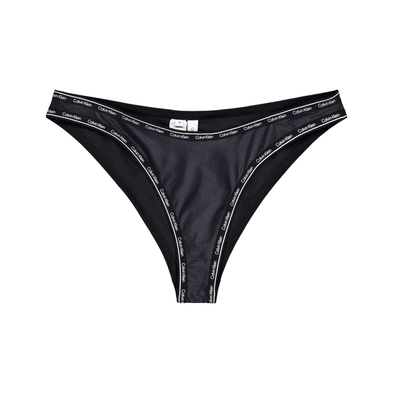 High Leg Cheeky Bikini Black