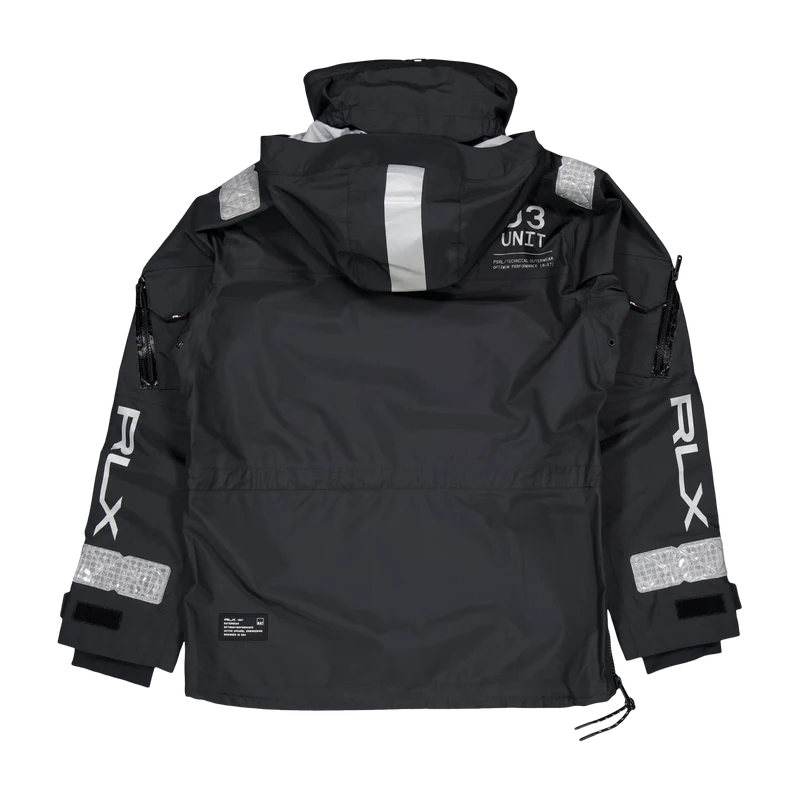Tech Taffeta-patterson Pullove Polo Black