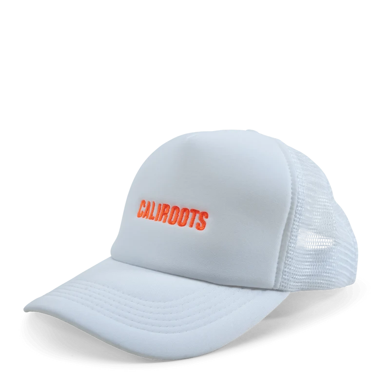 Cali Trucki Cap Embro All White/orange