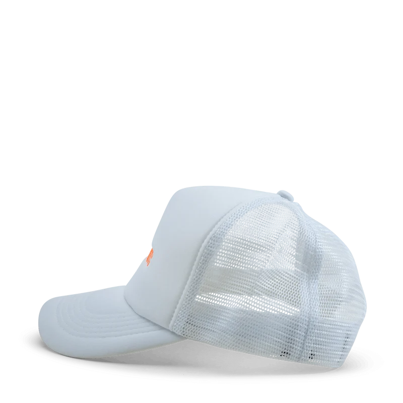 Cali Trucki Cap Embro All White/orange