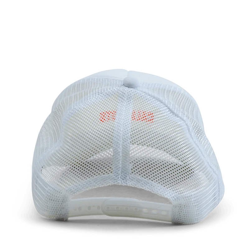 Cali Trucki Cap Embro All White/orange