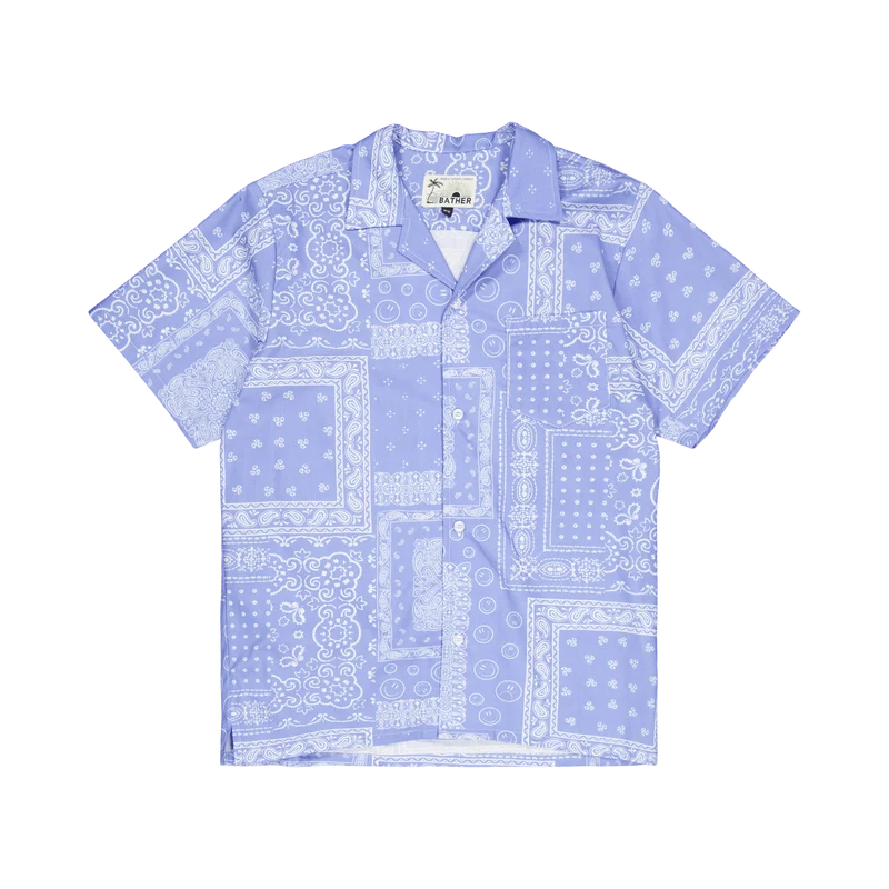 Bandana Camp Shirt Periwinkle