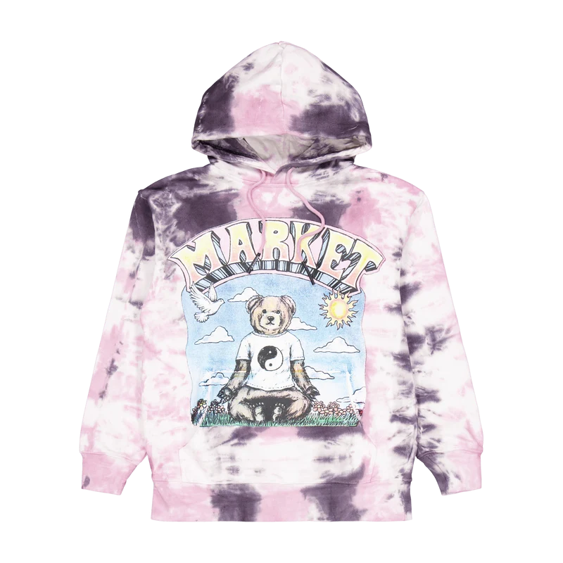 Namaste Bear Day And Night Tie Lavender Lizard Tie-dye