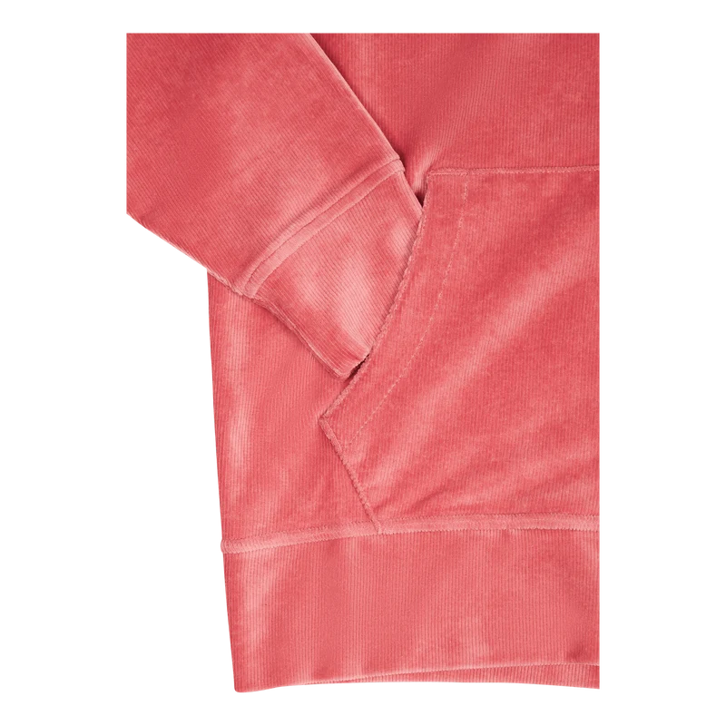 Knit Corduroy Full-Zip Hoodie Adirondack Berry