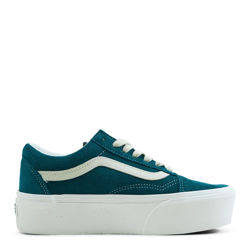 Ua Old Skool Stackform Varsity Suede Deep Teal