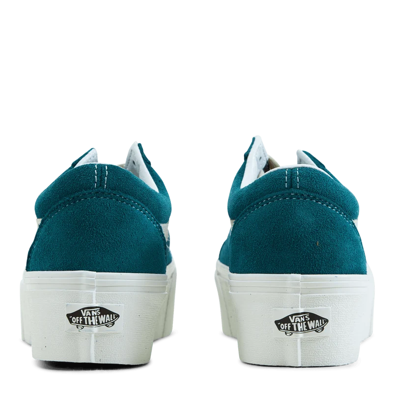 Ua Old Skool Stackform Varsity Suede Deep Teal